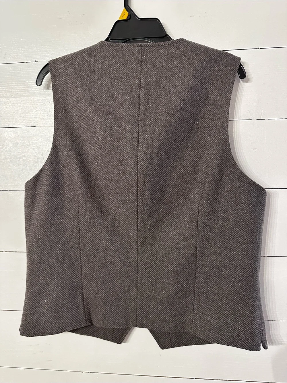 Joseph Abboud Charcoal Herringbone Wool-Blend Vest